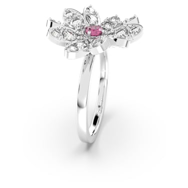 Eternal Flower ring, Flower, Pink, Mixed metal finish - Swarovski, 5642891
