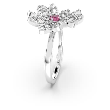 Eternal Flower ring Flower Pink Mixed metal finish Swarovski