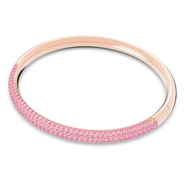 Dextera bangle, Pink, Rose gold-tone finish - Swarovski, 5642915