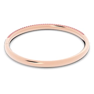 Dextera bangle, Pink, Rose gold-tone finish - Swarovski, 5642916