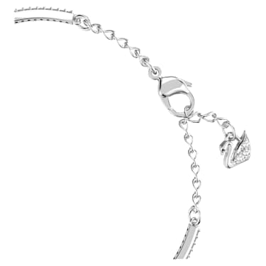 กำไล Una, ใบโคลเวอร์, น้ำเงิน, เคลือบโรเดียม - Swarovski, 5642922