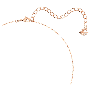 Una ネックレス, クローバー, ホワイト, ローズゴールドトーン・プレーティング - Swarovski, 5642928