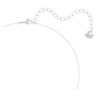 Una set, Mixed cuts, Clover, White, Rhodium plated - Swarovski, 5642929