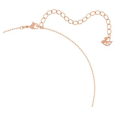 Una set, Mixed cuts, Clover, White, Rose gold-tone plated - Swarovski, 5642930