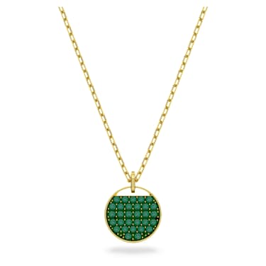Pendentif Sublima, Vert, Placage de ton or - Swarovski, 5642939