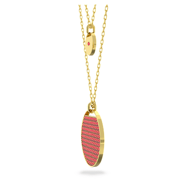 Sublima layered pendant Red Gold tone plated Swarovski
