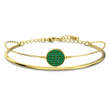 Brazalete Sublima, Verde, Baño tono oro - Swarovski, 5642949