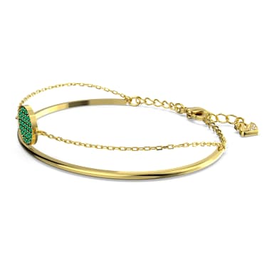 Brazalete Sublima, Verde, Baño tono oro - Swarovski, 5642949