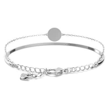 Brazalete Sublima, Azul, Baño de rodio - Swarovski, 5642950