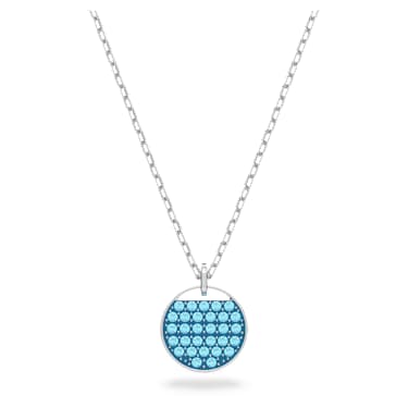 Μενταγιόν Sublima, Μπλε, Επιμετάλλωση ροδίου - Swarovski, 5642957