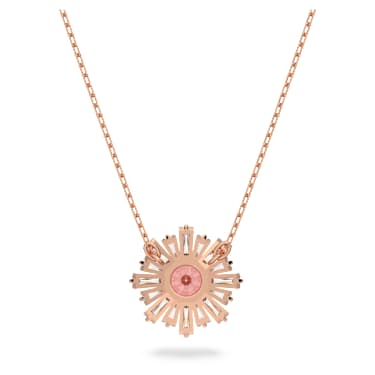 Pendente Idyllia, Taglio misto, Sole, Rosa, Placcato color oro rosa - Swarovski, 5642961