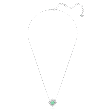 Idyllia 链坠, 混合切割, 太阳, 绿色, 镀铑 - Swarovski, 5642963