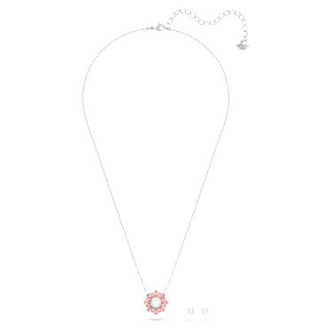 Idyllia 세트, 믹스 컷, 태양, 핑크, 로듐 플래팅 - Swarovski, 5642974