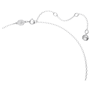 Stilla 네크리스, 트라이앵글 컷, 화이트, 로듐 플래팅 - Swarovski, 5642983