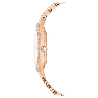 Attract watch, Swiss Made, Full pavé, Crystal bracelet, Rose gold tone, Rose gold-tone finish - Swarovski, 5644053