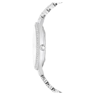 Attract watch, Swiss Made, Full pavé, Crystal bracelet, Silver