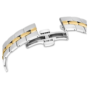 Cosmopolitan horloge, Swiss Made, Metalen armband, Zwart, Gemengde metaalafwerking - Swarovski, 5644072