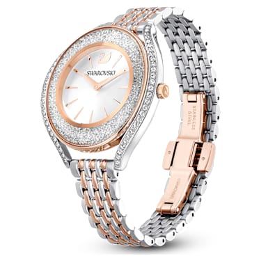 Crystalline Aura 워치, 스위스 메이드, 메탈 브레이슬릿, 로즈골드 톤, 믹스 메탈 피니시 - Swarovski, 5644075