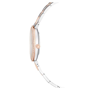 Cosmopolitan Uhr, Schweizer Produktion, Metallarmband, Weiß, Metallmix - Swarovski, 5644081