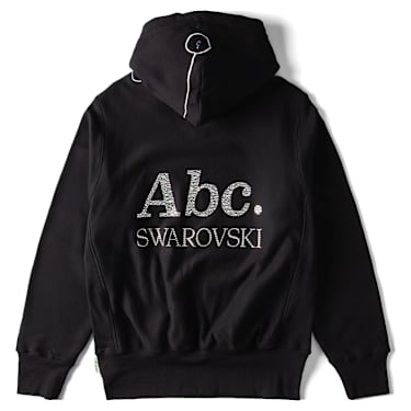 Black hoodie with Swarovski Crystal Skull - SEVENLABNYC