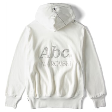ADVISORY BOARD CRYSTALS, Gray Objects Displaced by Refraction hoodie, White - Swarovski, 5644722