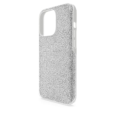 High smartphone case, iPhone® 14 Pro Max, Silver tone | Swarovski