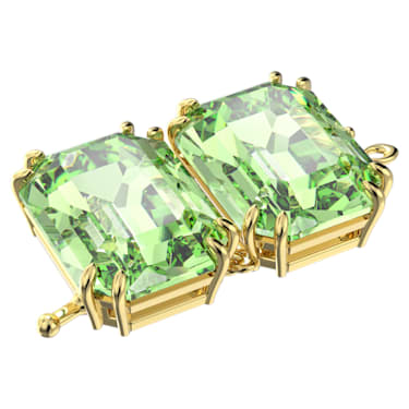 Millenia extender, Octagon cut, Green, Gold-tone plated - Swarovski, 5645617