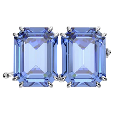 Millenia extender, Octagon cut, Blue, Rhodium plated - Swarovski, 5645620