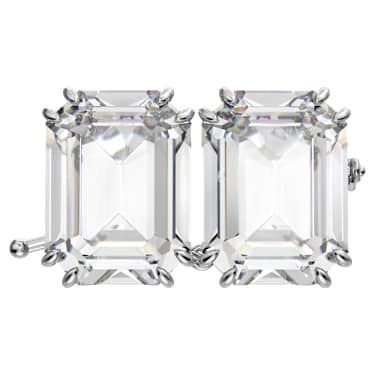 Alargador Millenia, Talla octogonal, Blanco, Baño de rodio - Swarovski, 5645621