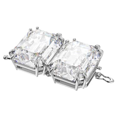 Alargador Millenia, Talla octogonal, Blanco, Baño de rodio - Swarovski, 5645621