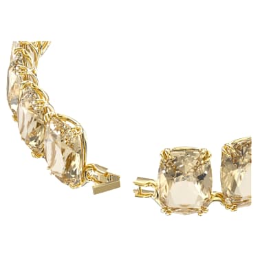 Harmonia 束颈项链, 超大悬浮仿水晶, 金色, 镀金色调 - Swarovski, 5646683