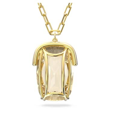 Colgante Harmonia, Cristal de gran tamaño, Tono dorado, Baño tono oro - Swarovski, 5646685