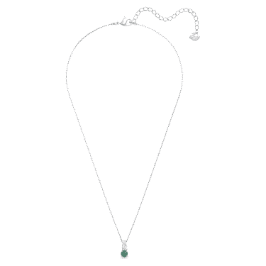 Stilla Attract 펜던트, 그린, 로듐 플래팅 - Swarovski, 5646717