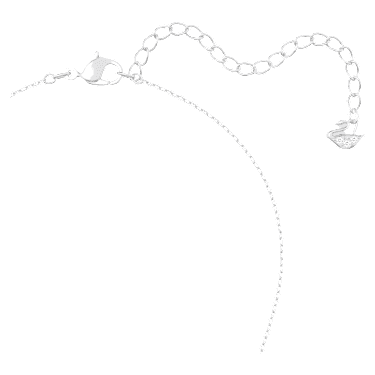 Una Halskette, Rundschliff, Weiß, Rhodiniert - Swarovski, 5646732