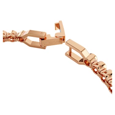 Imber Emily Tennis bracelet, Round cut, Pink, Rose gold-tone plated - Swarovski, 5646736