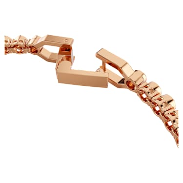 Imber Tennis bracelet, Round cut, Pink, Rose gold-tone plated - Swarovski, 5646736