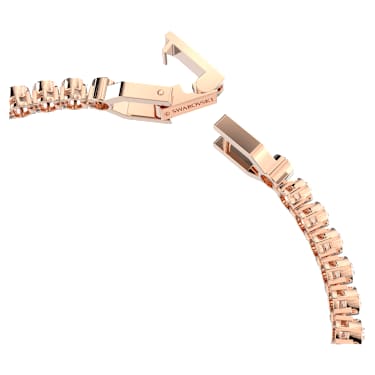 Pulsera Tennis Imber Emily, Talla redonda, Rosa, Baño tono oro rosa - Swarovski, 5646736