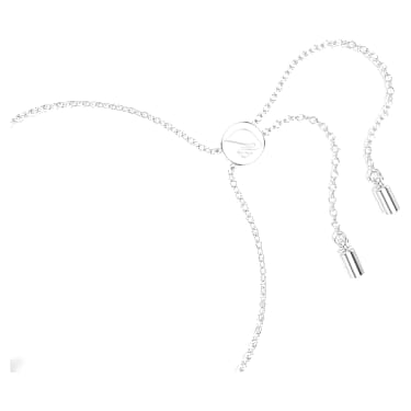 Lifelong Bow 手链, 蝴蝶结, 白色, 镀铑 - Swarovski, 5646738
