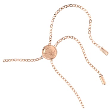 Pulsera One, Corazón, Rosa, Baño tono oro rosa - Swarovski, 5646745