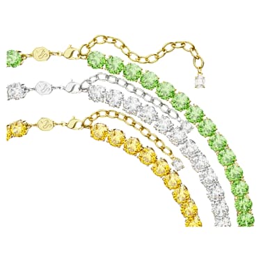Matrix Tennis necklace Set 3 Round cut Multicolored Mixed
