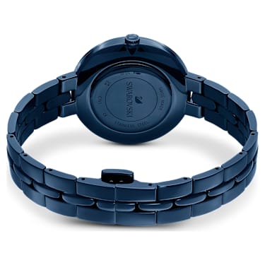 Cosmopolitan watch, Swiss Made, Metal bracelet, Blue, Blue finish |  Swarovski