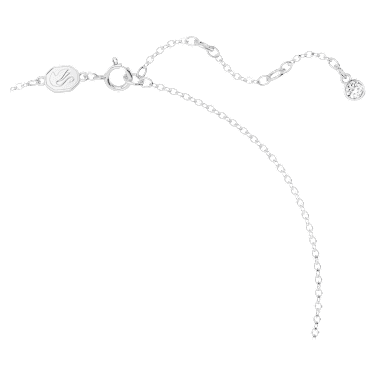 Hyperbola 네크리스, 리본, 스몰, 화이트, 로듐 플래팅 - Swarovski, 5647583