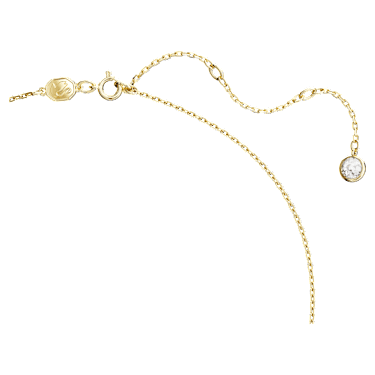 Swan pendant, Swan, Medium, Red, Gold-tone plated - Swarovski, 5647871