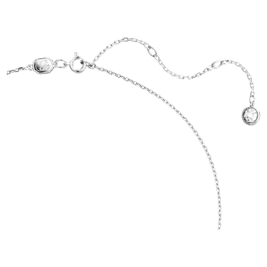 Swan pendant, Swan, Medium, White, Rhodium plated - Swarovski, 5647872