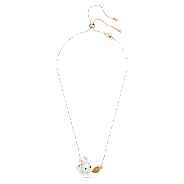 Swarovski bugs top bunny necklace