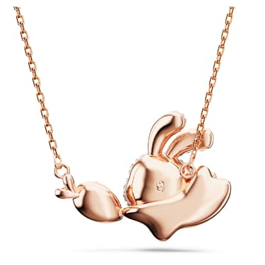 Rose gold outlet bunny necklace