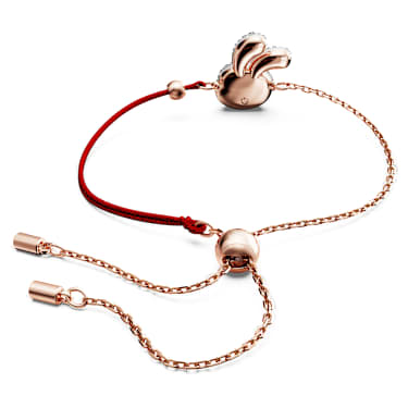 Chinese Zodiac 手鏈, 兔, 漸層色, 鍍玫瑰金色調 - Swarovski, 5647976