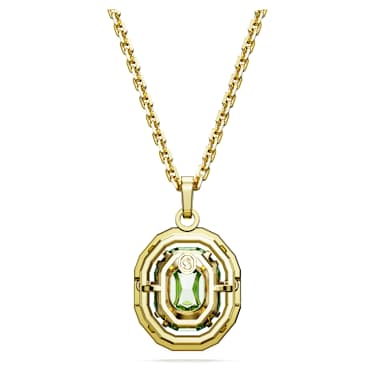 Chroma 链坠, 八角形切割, 流光溢彩, 镀金色调 - Swarovski, 5648446