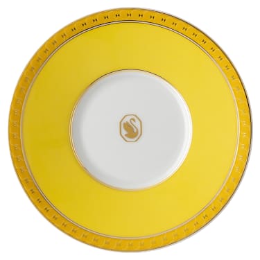 Signum Espressotasse mit Untertasse, Porzellan, Gelb - Swarovski, 5648498