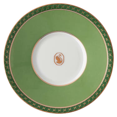 Skodelica za espresso s podstavkom Signum, Porcelan, Zelena - Swarovski, 5648499